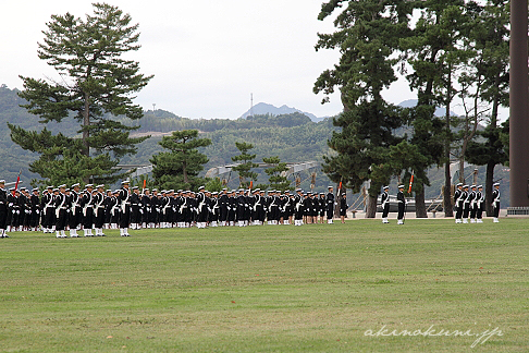 江田島地区自衛隊記念日記念行事 整列している自衛官 2