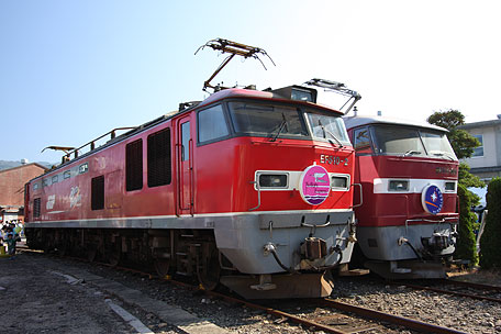 JR貨物フェスティバル広島車両所で公開されていたEF510 2番とEF500 901番