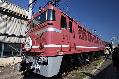 JR貨物フェスティバル広島車両所で公開されていたEF81 19番