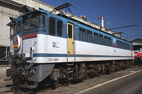 JR貨物フェスティバル広島車両所で公開されていたEF65 1056番
